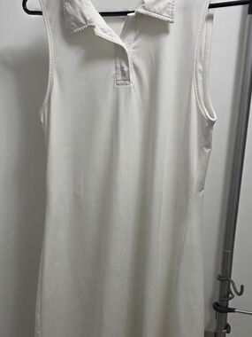 TnaAction Sleeveless Polo Dress in Ivory